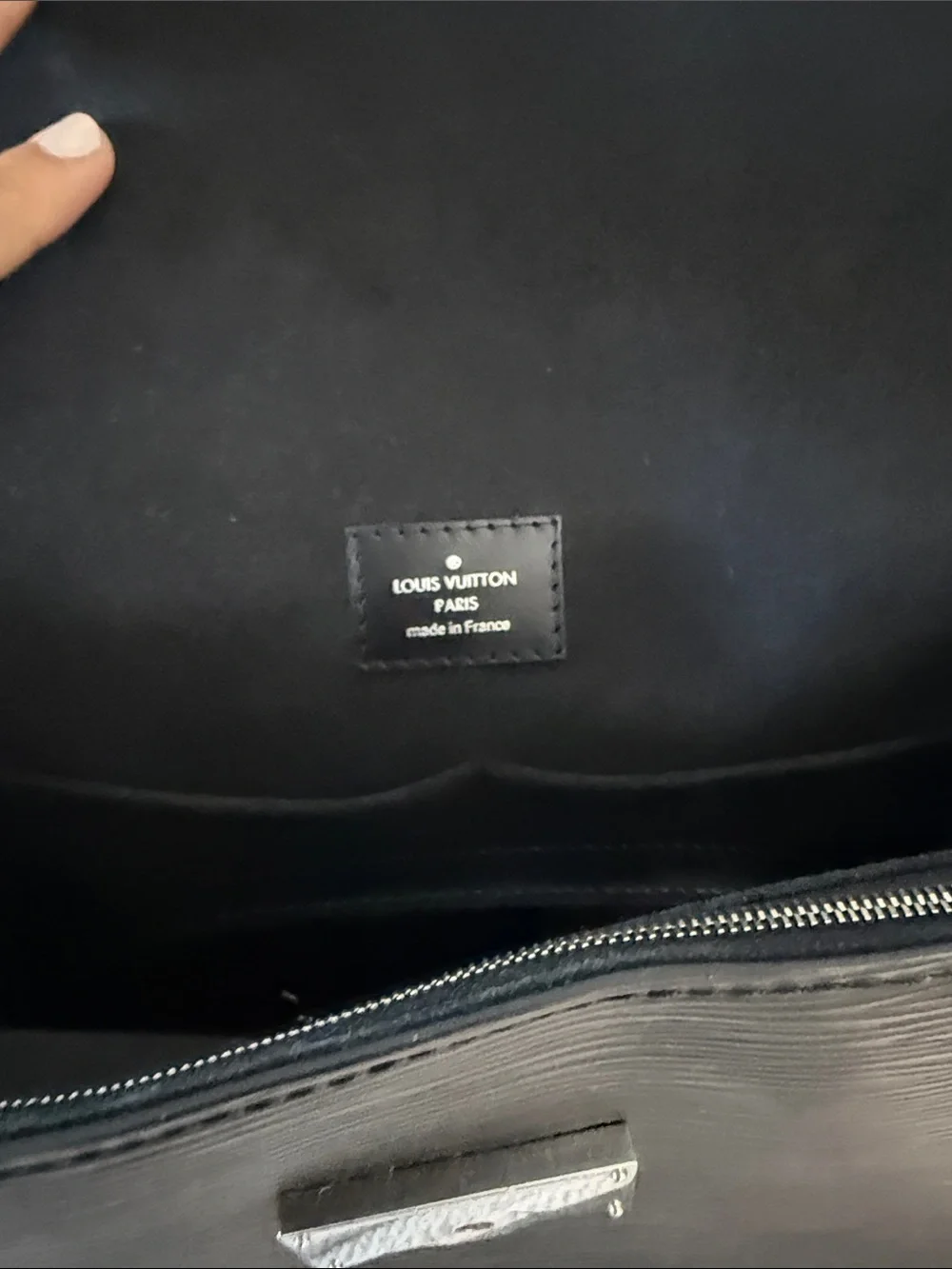 Louis Vuitton Black Epi Top-Handle Briefcase
